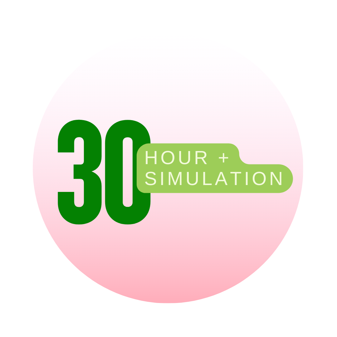 30 Hour Skill Development and Technique Training + 15 Hour Simulation